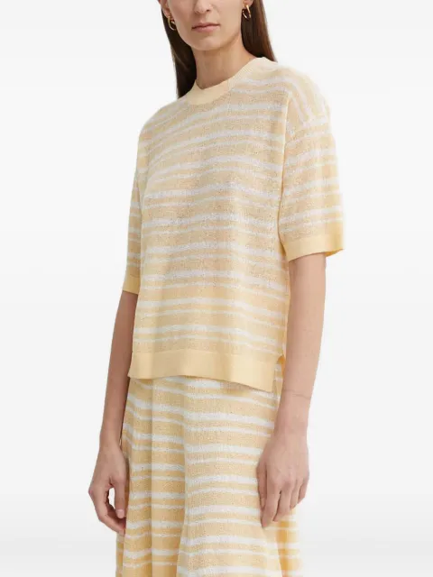 AERON striped short-sleeve top