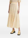 AERON striped midi skirt - Neutrals