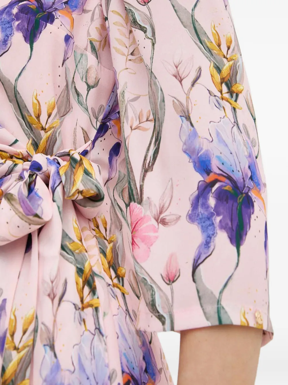 NISSA Wikkeljurk met bloemenprint Roze