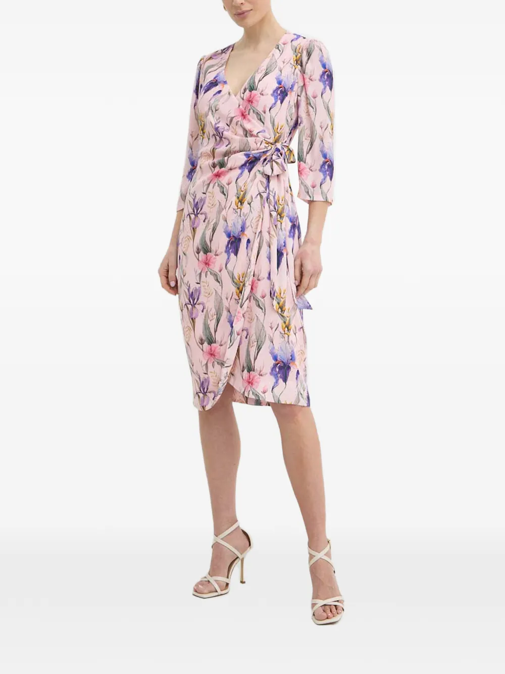 NISSA Wikkeljurk met bloemenprint Roze