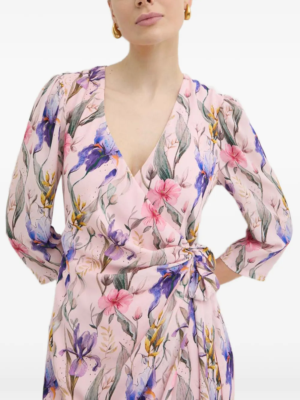 NISSA Wikkeljurk met bloemenprint Roze
