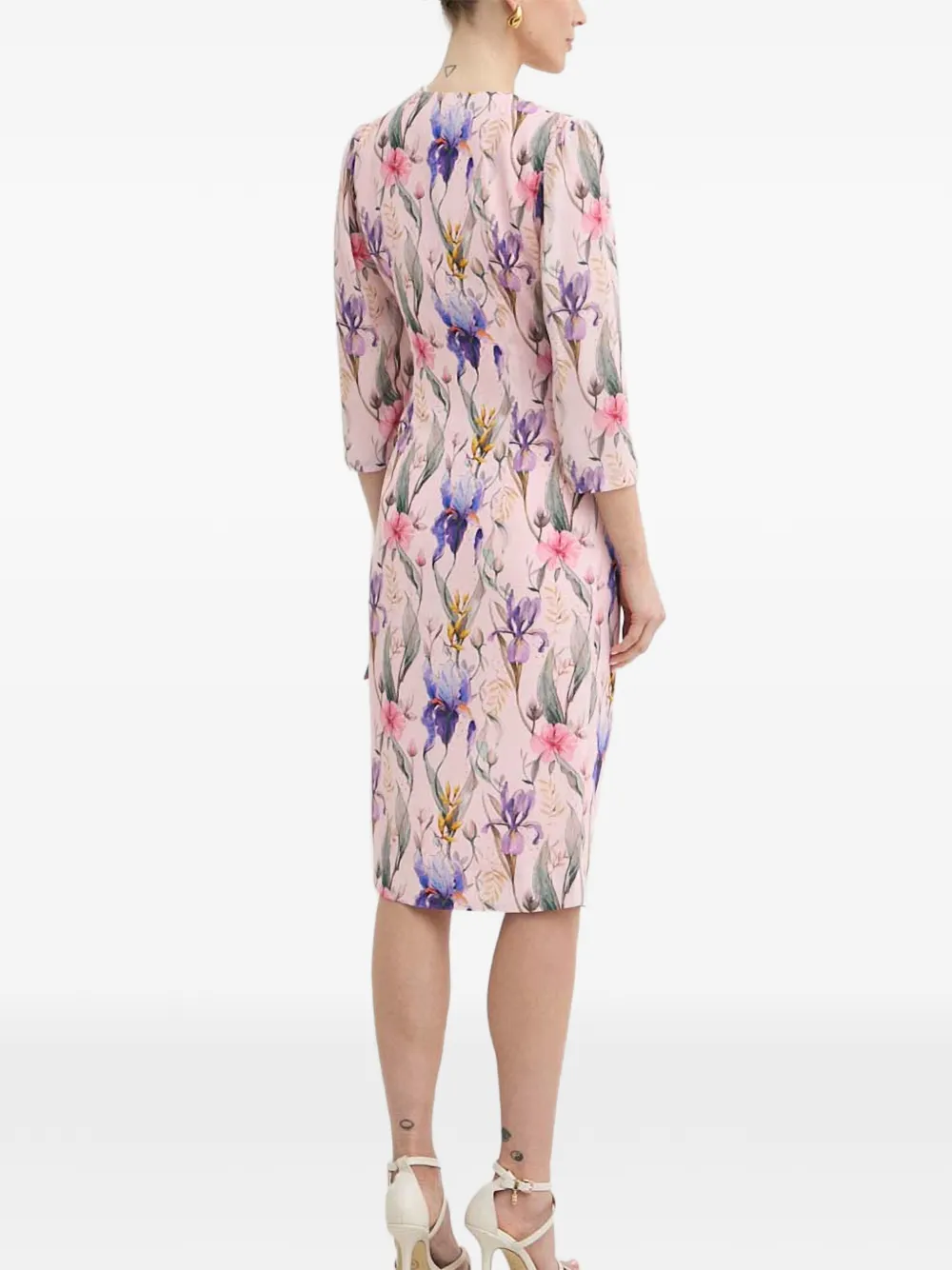 NISSA Wikkeljurk met bloemenprint Roze