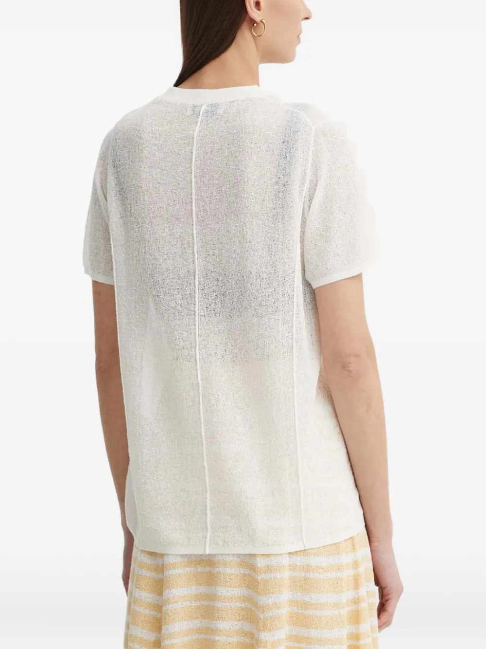 AERON Gebreid T-shirt Beige