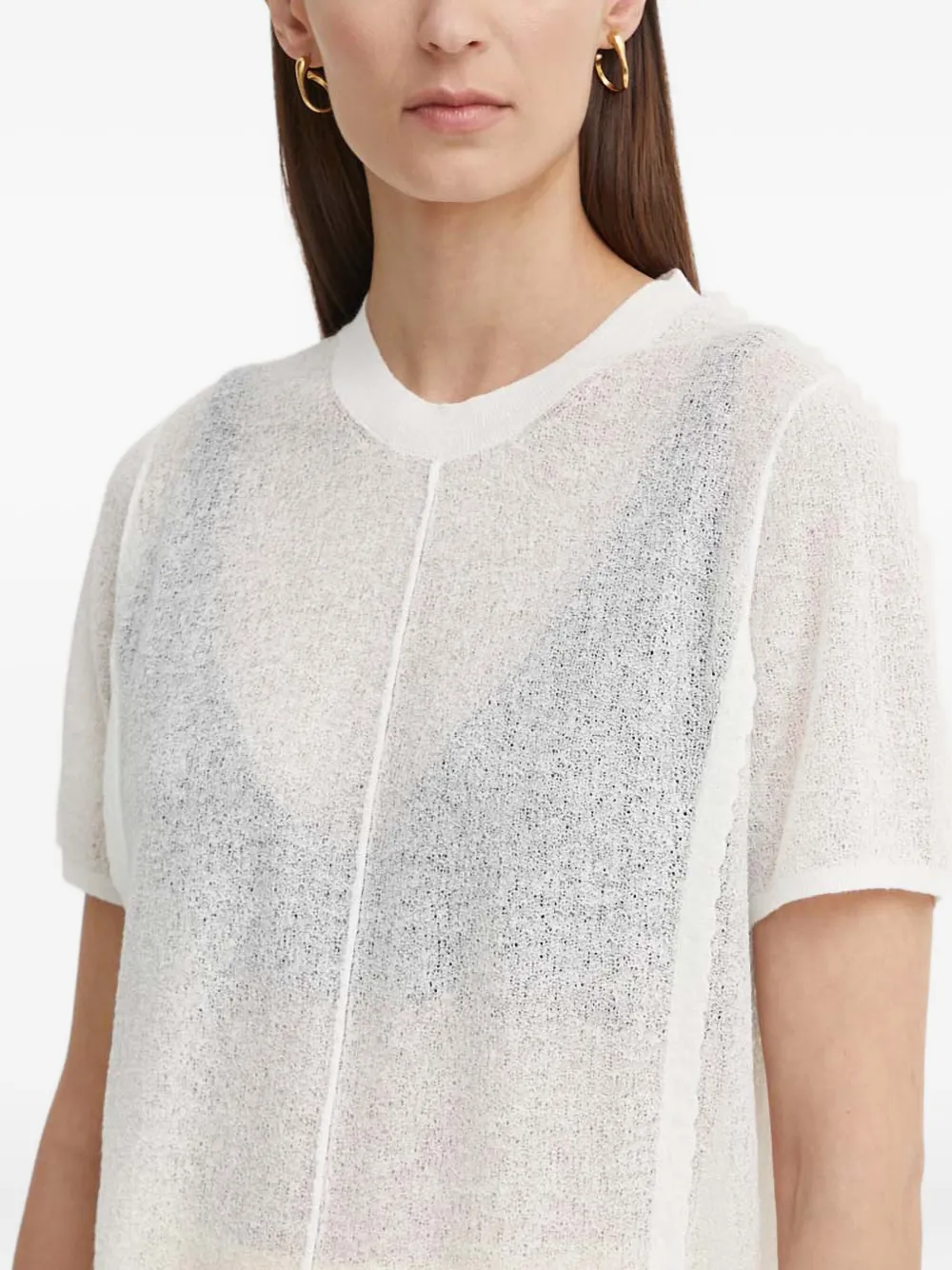 AERON Gebreid T-shirt Beige