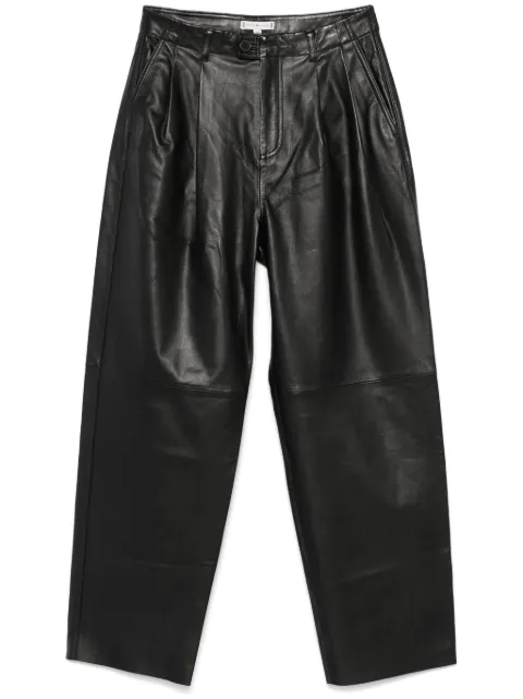 Tommy Hilfiger tapered leather trousers