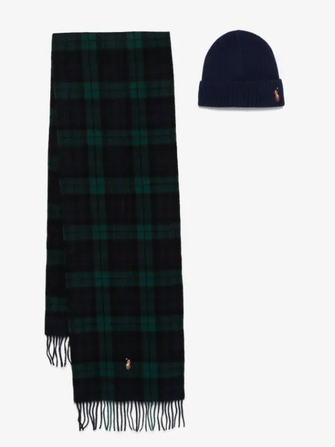 Polo Ralph Lauren Polo Pony scarf and beanie set