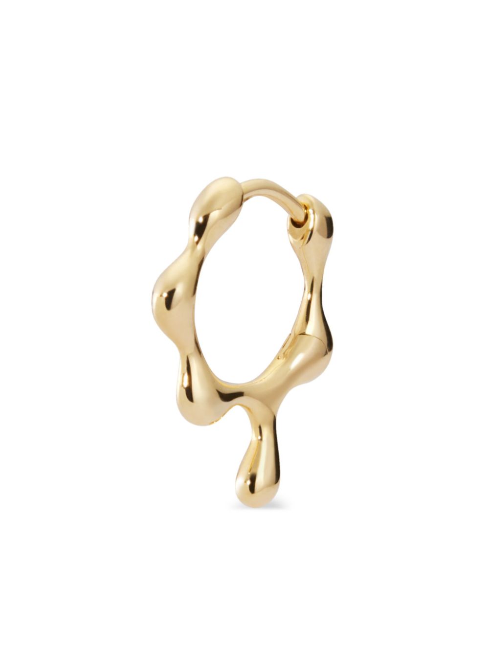 Maria Black 14kt gold Clover huggie earring