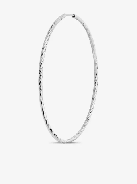 Maria Black 14kt white gold Liv hoop earring