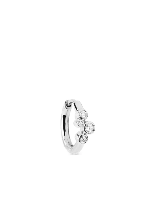 Maria Black 14kt white gold Elena diamond huggie earring