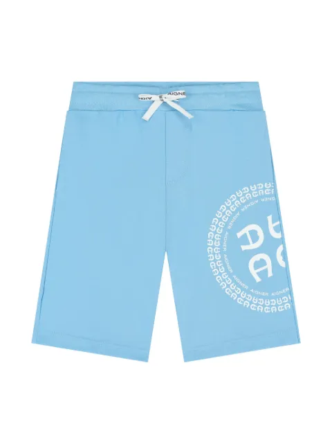 Aigner Kids logo-print shorts