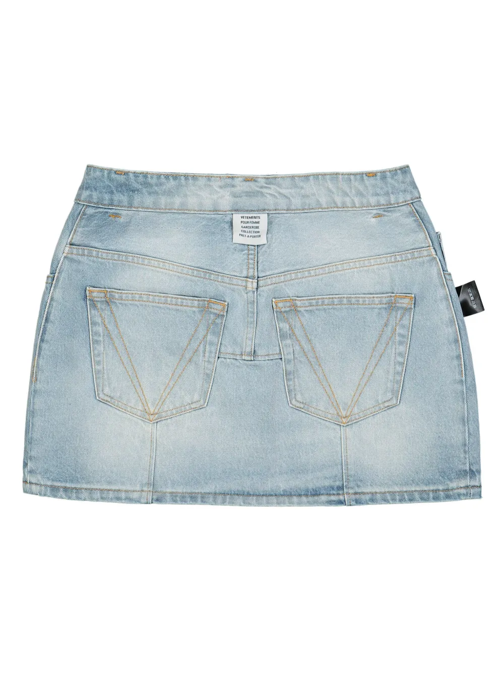 スカート VETEMENTS 'Inside-Out' skirt VETEMENTS Inside-Out Denim Skirt | Blue | FARFETCH