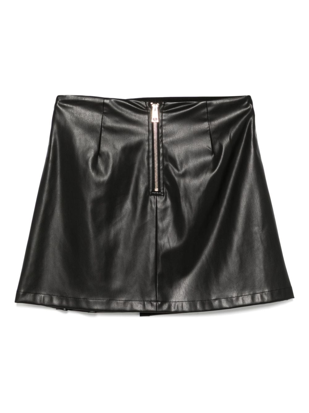 LIU JO coated mini skirt - Zwart