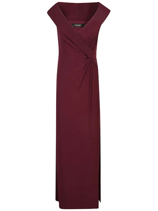 Ralph lauren red wrap dress on sale