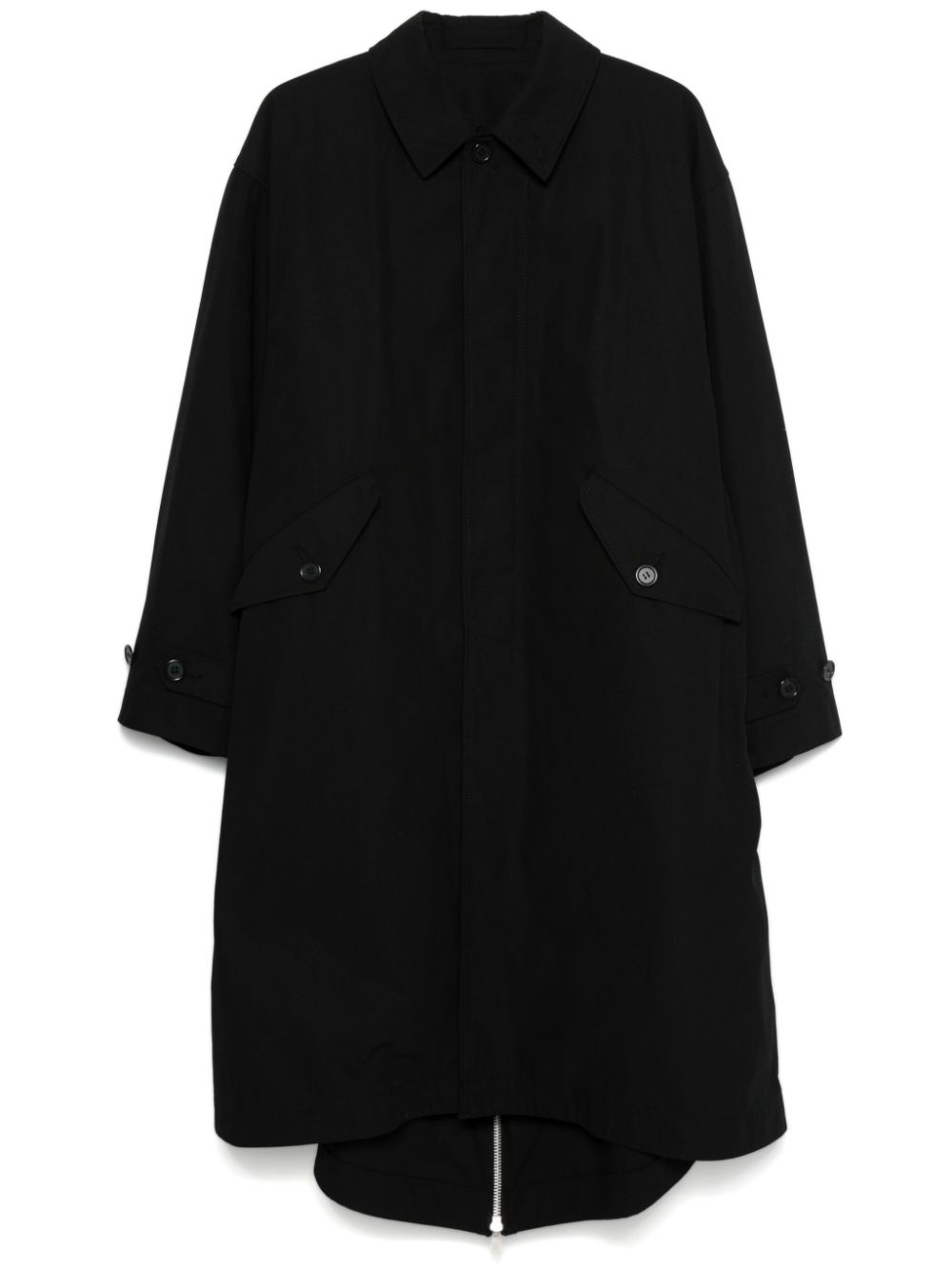 Shop Undercover Layered Parka In Black