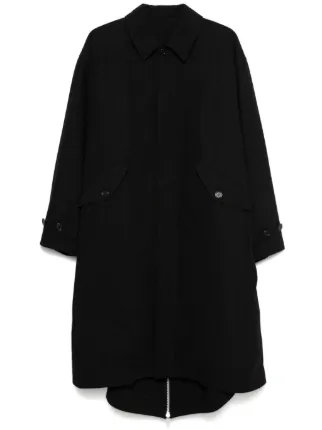 undercover パーカー　Aライン サイズ2 Undercover レイヤード パーカーコート | ブラック | FARFETCH JP