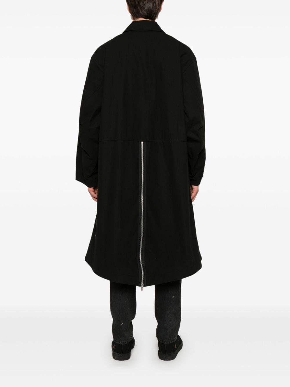 Shop Undercover Layered Parka In Black