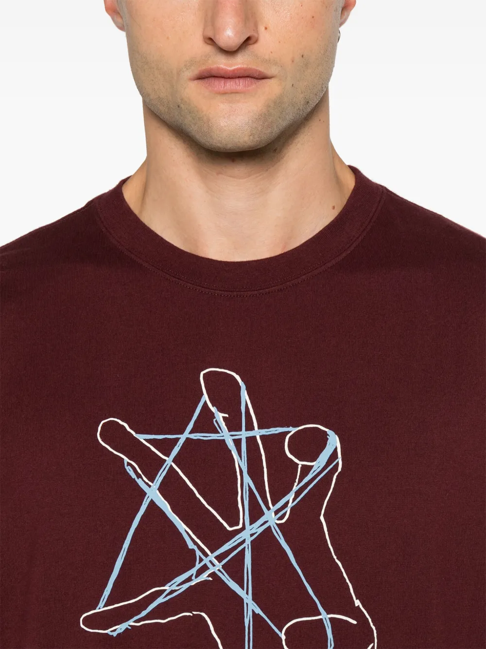 Undercover T-shirt met grafische print Rood