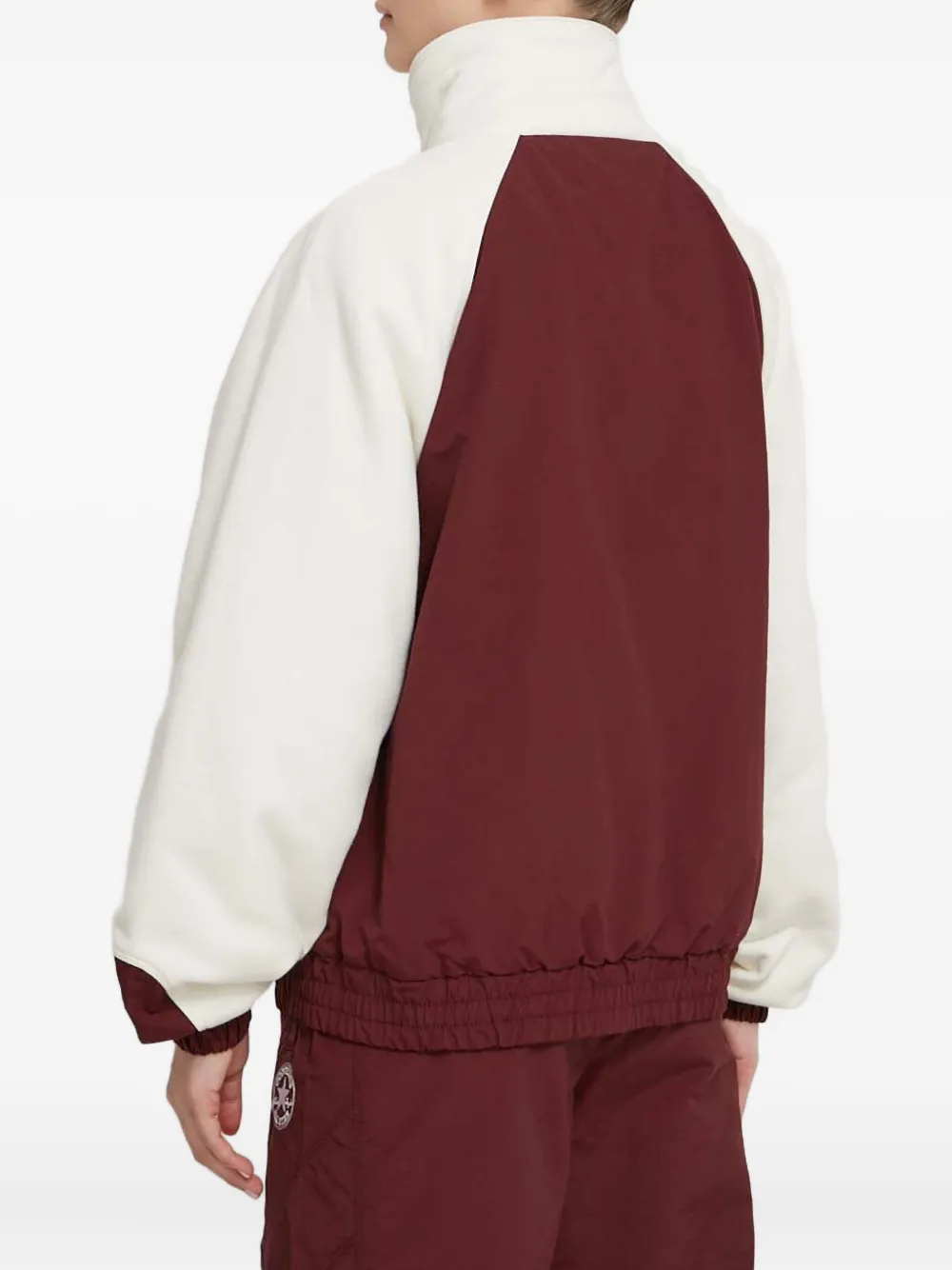 Converse Zip Colour-block Jacket In Red