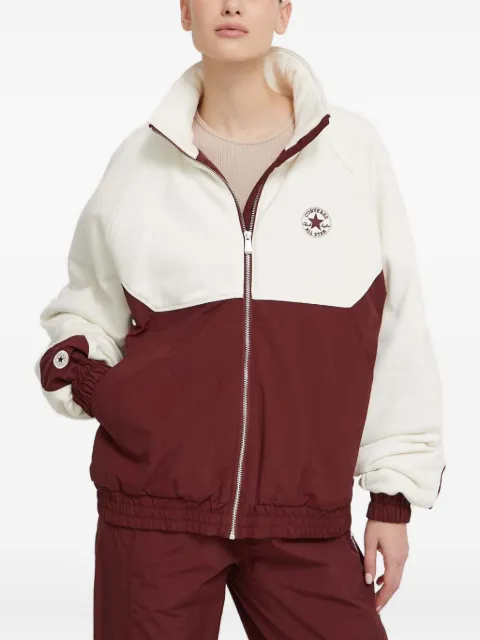 Converse zip colour-block jacket