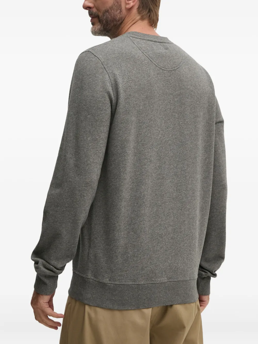 Barbour Trui met ronde hals en logo Grijs