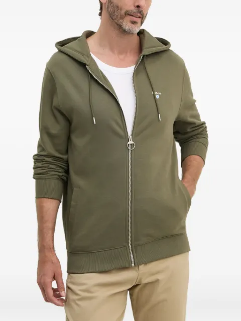 Barbour hoodie con cierre