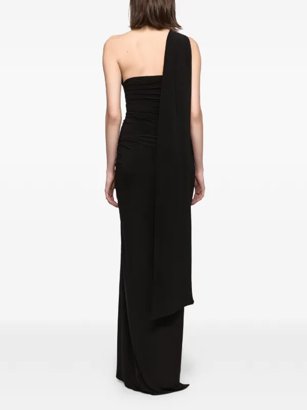 aubreigh wyatt birthday dress Leather S/S Asymmetric Ruched Mini Dress