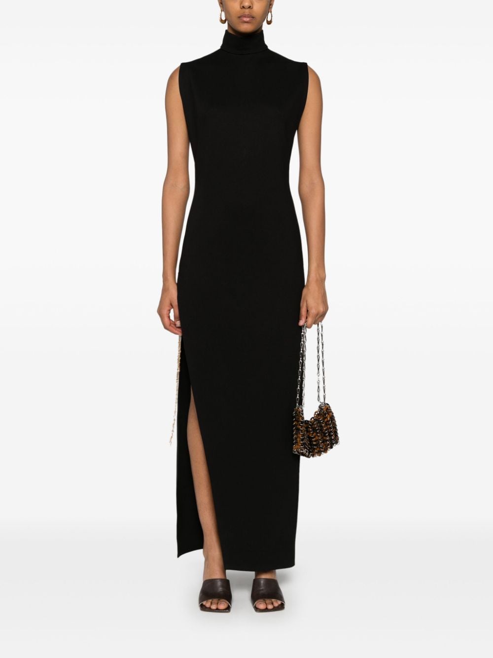 Atu Body Couture Maxi-jurk met metallic ring - Zwart