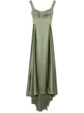 Atu Body Couture V-back satin gown - Green