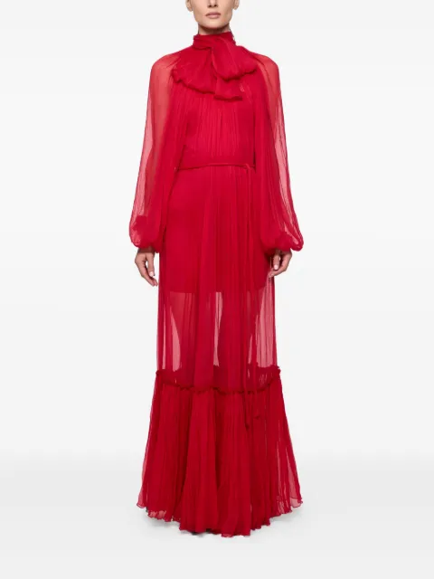 Atu Body Couture pleat-detail maxi dress