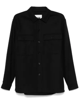 Prada Linen Shirt | Black | FARFETCH