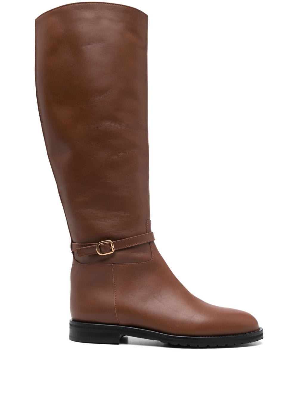 Roberto Festa leather knee boots Brown