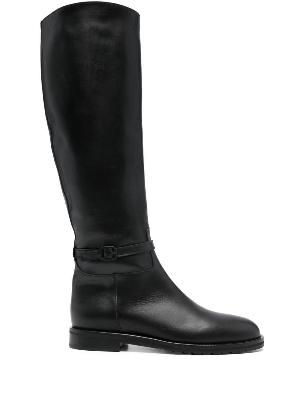 Roberto Festa leather knee boots Black