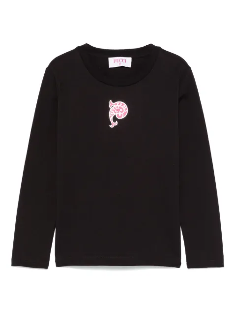 PUCCI Junior t-shirt à logo imprimé