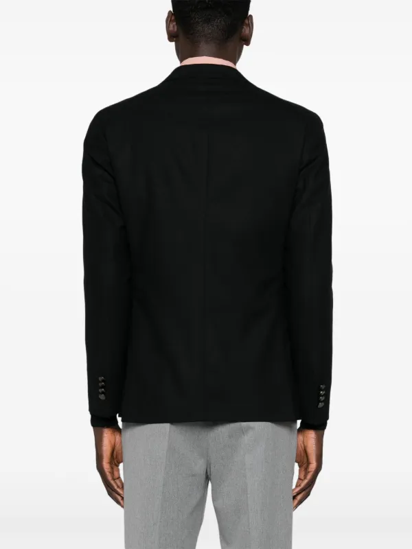TAGLIATORE テーラードジャケット ブローチ付き Tagliatore ブローチディテール ジャケット | ブラック