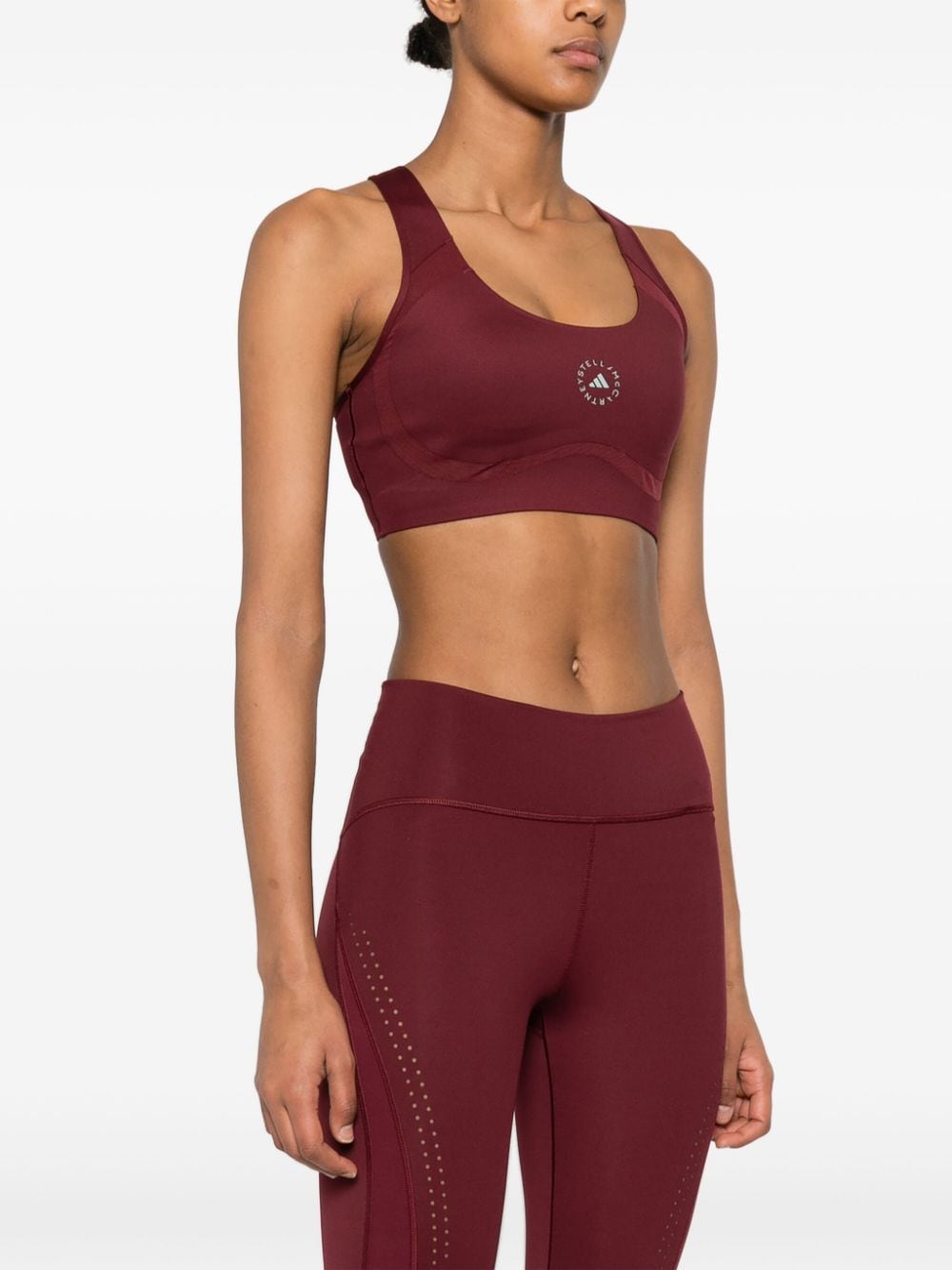 Shop Adidas By Stella Mccartney True Purpose Sports Bra In Red