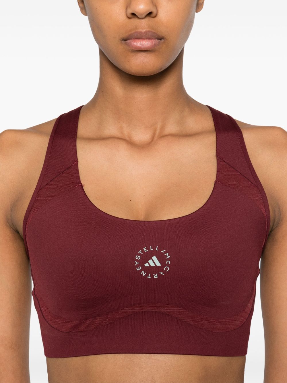 Shop Adidas By Stella Mccartney True Purpose Sports Bra In Red