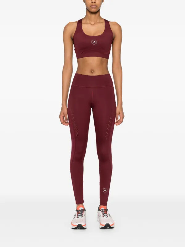 Adidas By Stella McCartney True Purpose Sports Bra Red FARFETCH IN