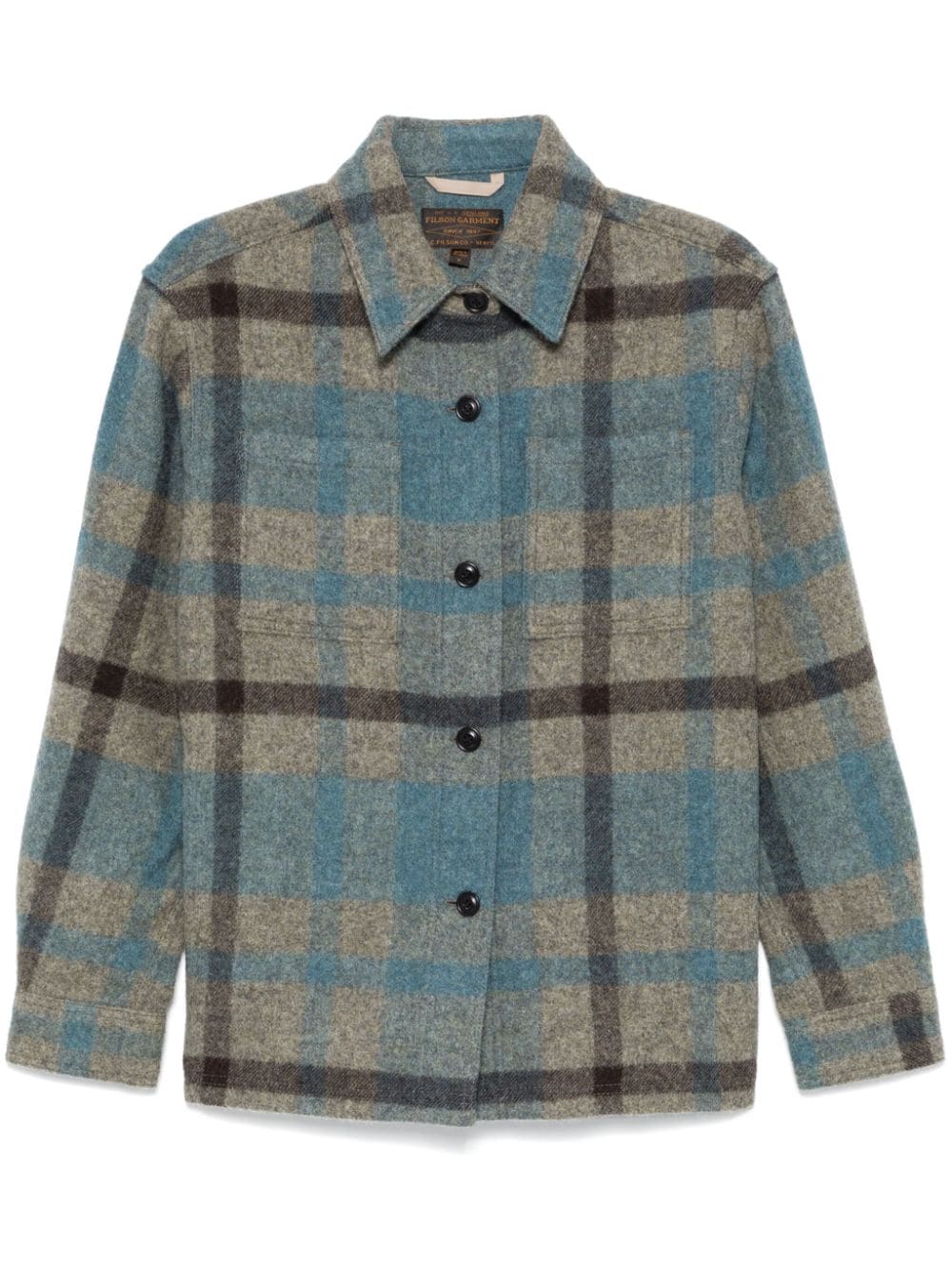 Shop Filson Wool Shirt Jacket In Blue