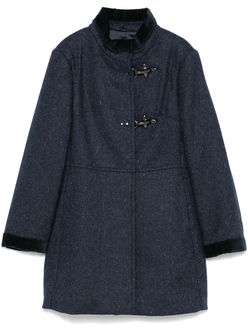 Fay Speckled Coat In Blue