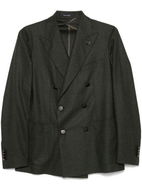 Tagliatore brooch detail blazer Men