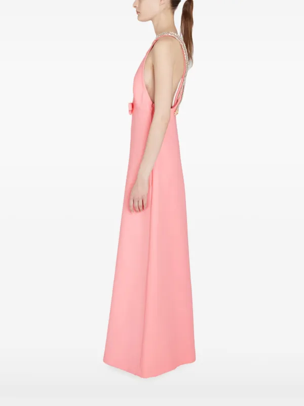 Giambattista Valli Open Back Maxi Dress Pink FARFETCH MY