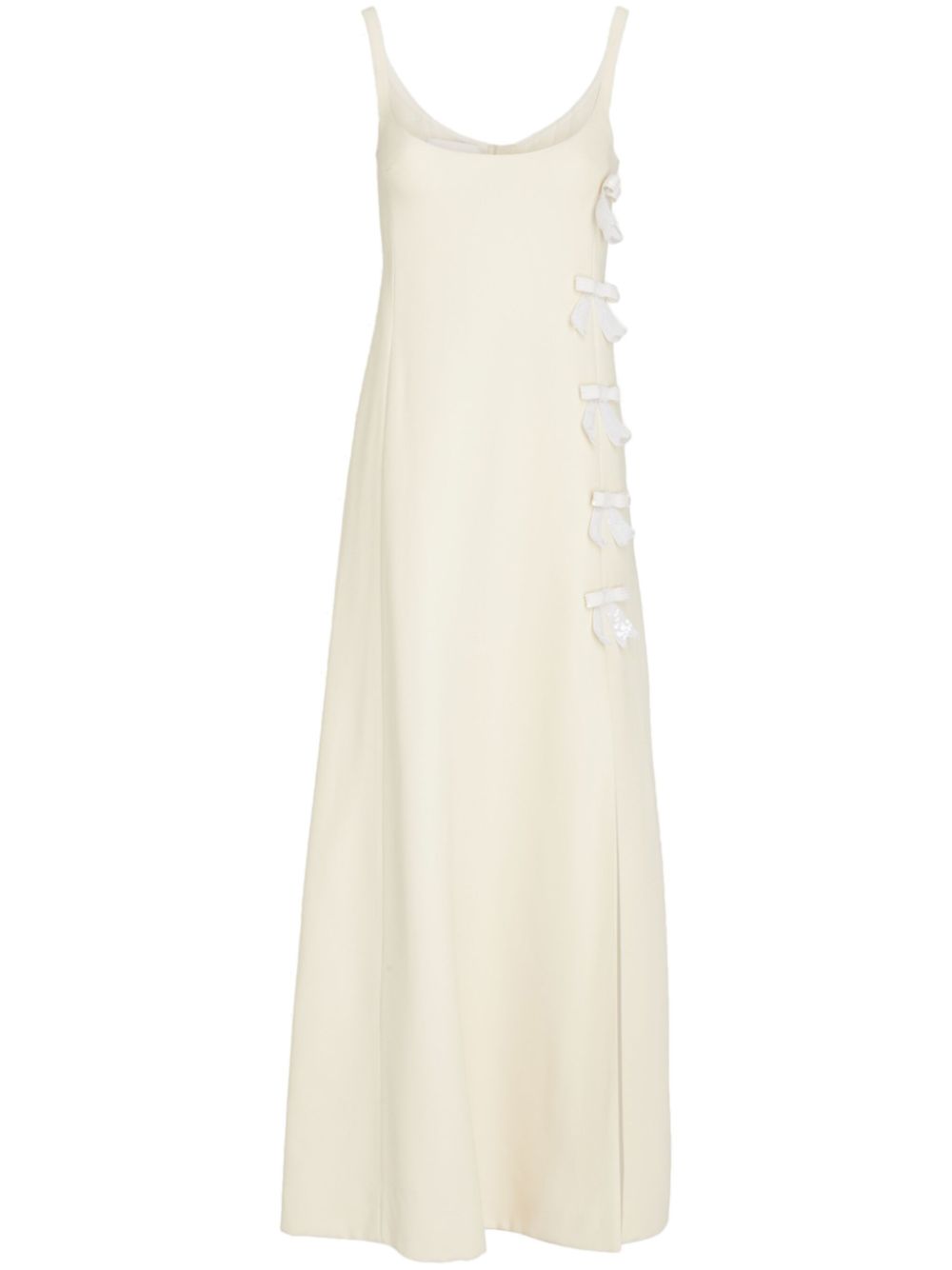 Giambattista Valli Maxi-jurk met strikdetail Beige