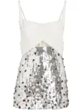Giambattista Valli sequin embellishment short dress - White