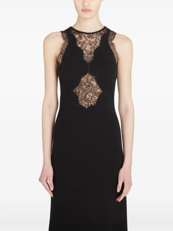 Giambattista Valli Lace Detailing Long Dress | Black | FARFETCH