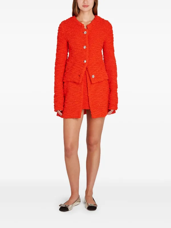 Giambattista Valli Tweed Jacket | Orange | FARFETCH