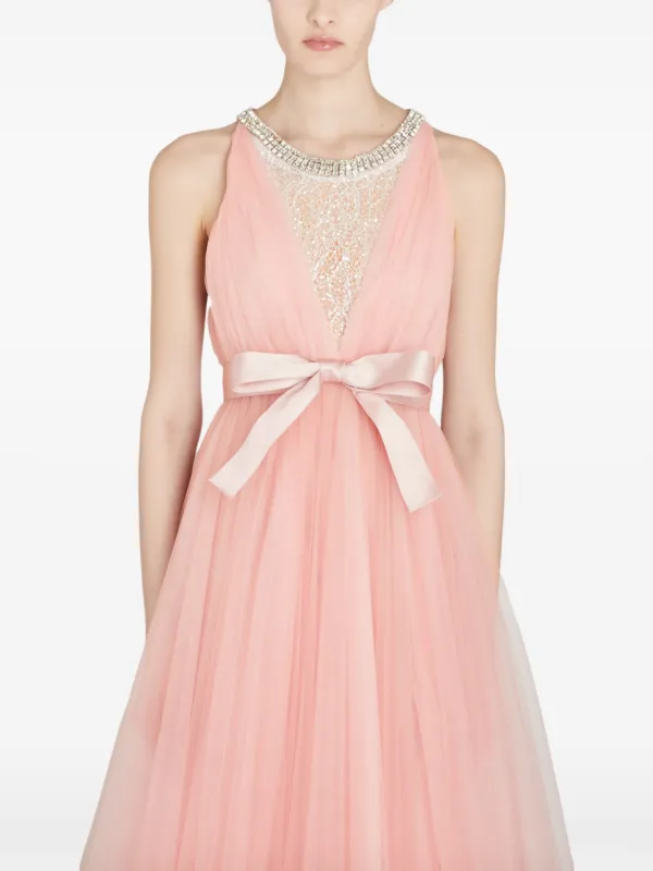 Giambattista Valli Long Tulle Dress | Pink | FARFETCH Giambattista Valli Long Tulle Dress | Pink | FARFETCH