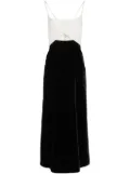 Giambattista Valli two-tone velvet dress - Black