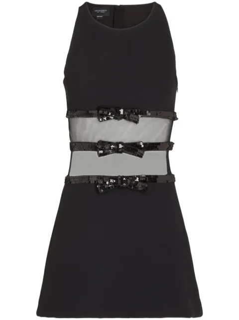 Giambattista Valli bow detailing sleeveless dress 