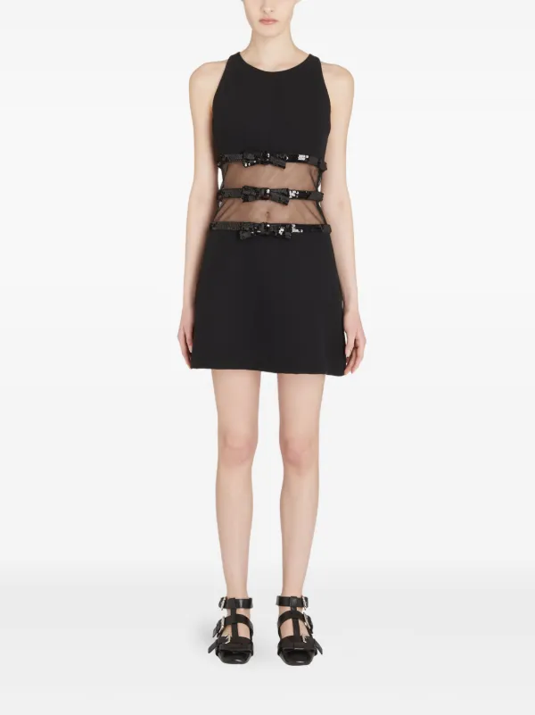 Giambattista Valli Bow Detailing Sleeveless Dress | Black