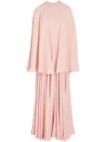 Giambattista Valli pleated cape dress - Pink